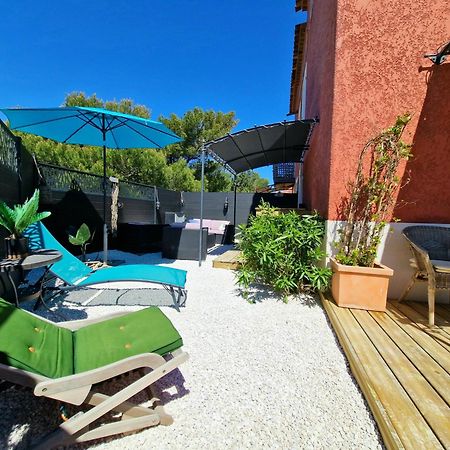 L'Instant Mer - Bord De Mer - Studio Avec Grand Jardin A La Capte Hyères Eksteriør bilde