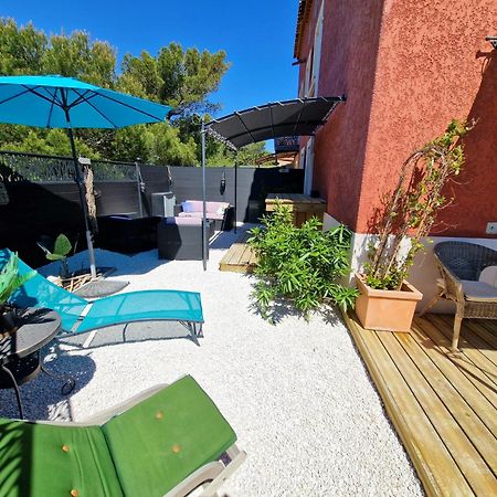 L'Instant Mer - Bord De Mer - Studio Avec Grand Jardin A La Capte Hyères Eksteriør bilde