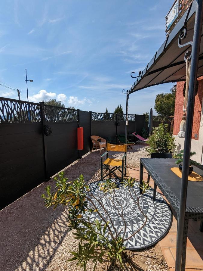 L'Instant Mer - Bord De Mer - Studio Avec Grand Jardin A La Capte Hyères Eksteriør bilde