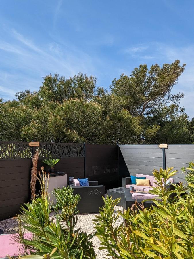 L'Instant Mer - Bord De Mer - Studio Avec Grand Jardin A La Capte Hyères Eksteriør bilde