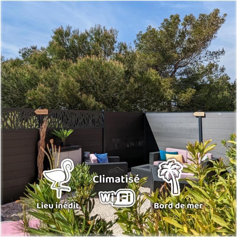 L'Instant Mer - Bord De Mer - Studio Avec Grand Jardin A La Capte Hyères Eksteriør bilde